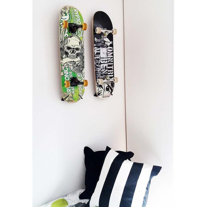 Soporte de pared para Skateboard Negro