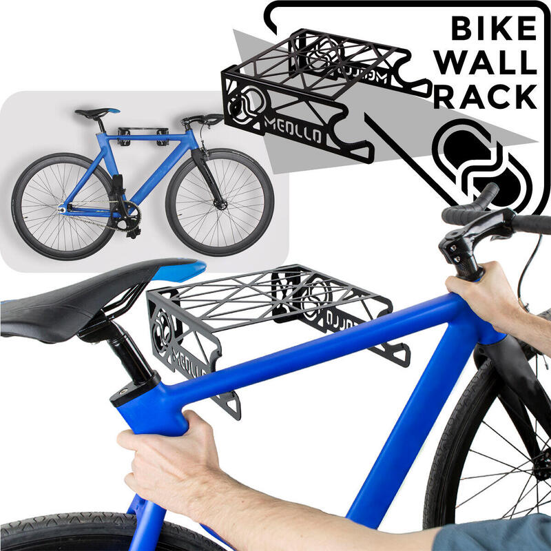 Soporte de pared para bicicleta Acero al carbono
