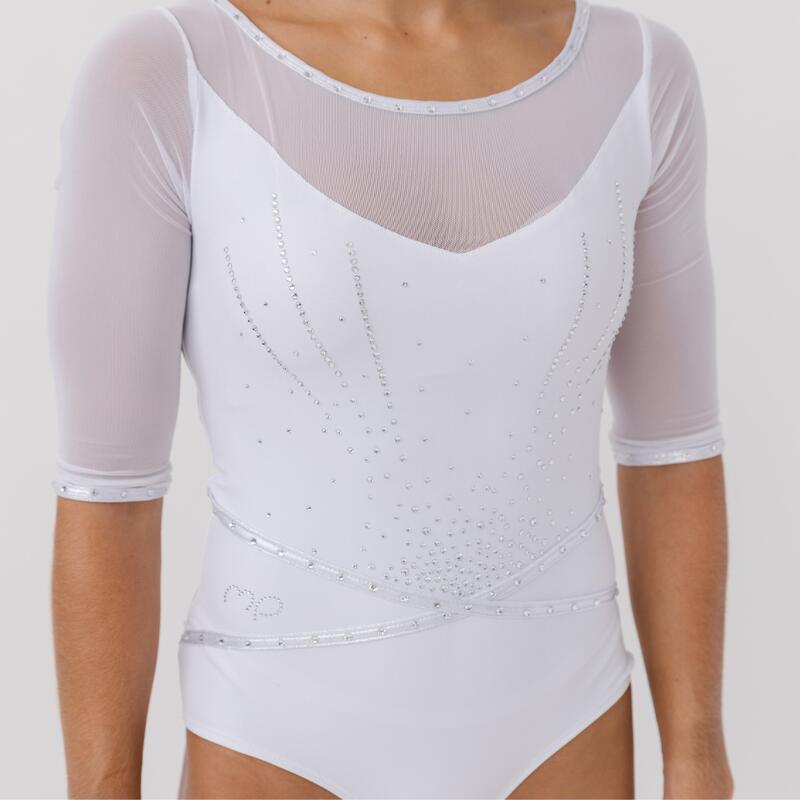 Maillot da ginnastica Wonder Girl Bianco Donna