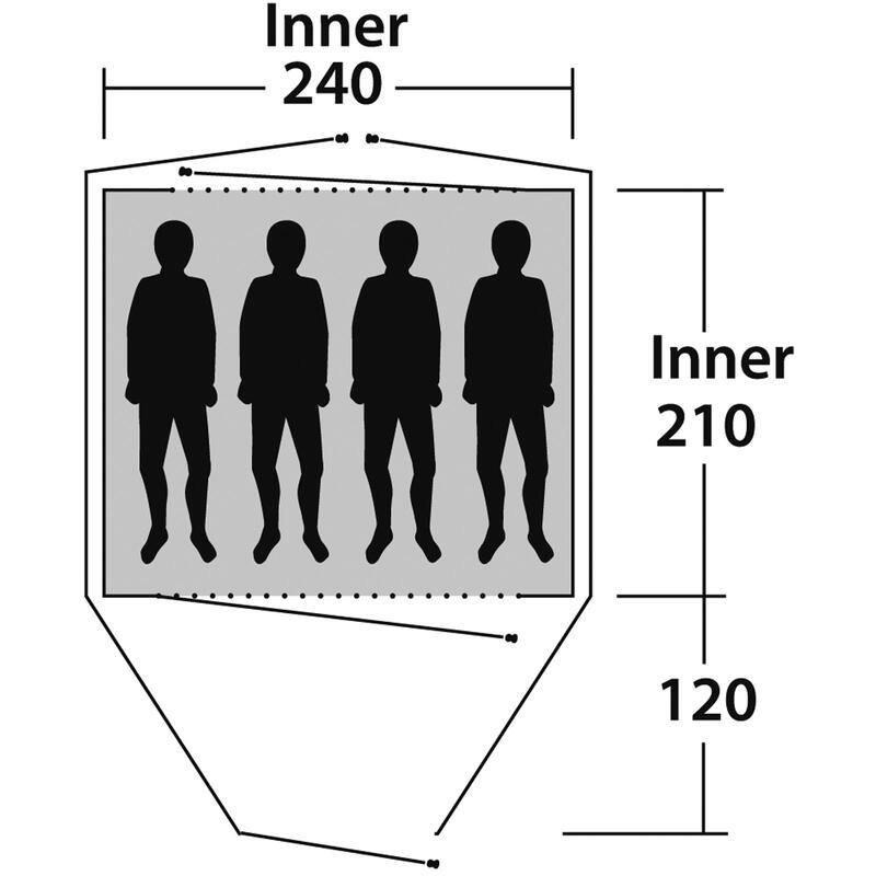 Namiot kempingowy Outwell Cloud 4 , 4 osobowy , 1 sypialnia