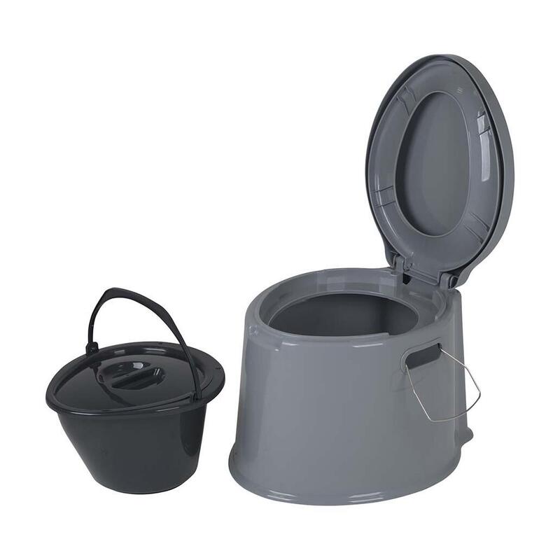 Bo-Camp Draagbaar Camping Toilet - 7 Liter - Grijs