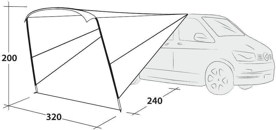 Outwell 111252 Vehicle Touring Canopy 4/7