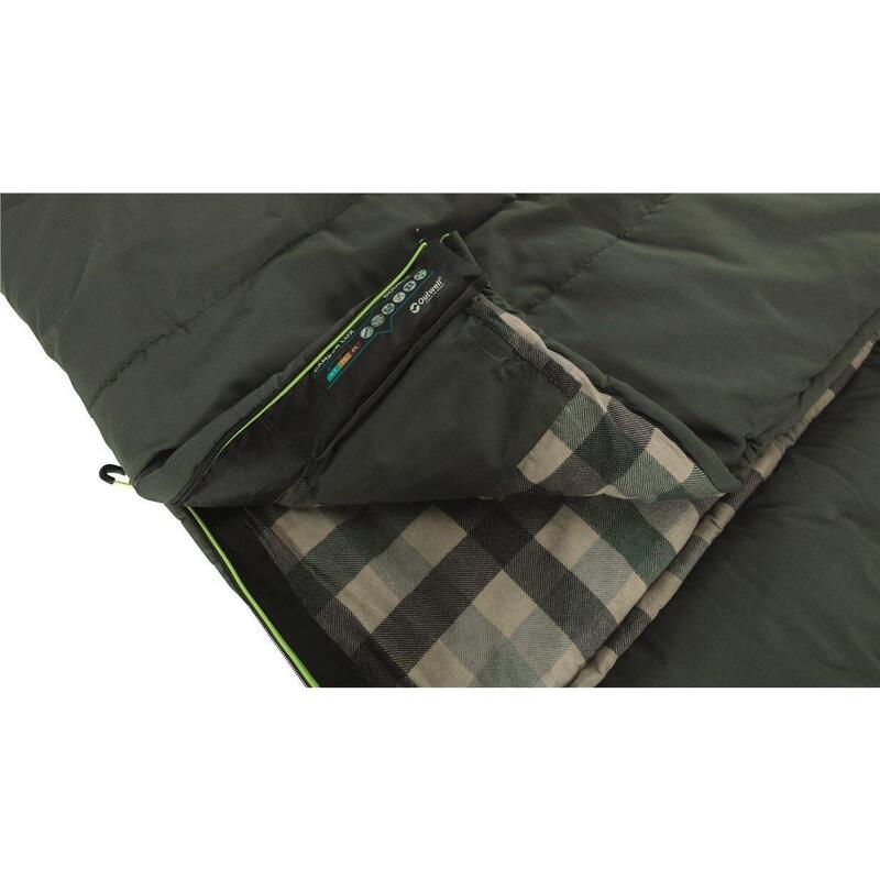 Outwell Sac de couchage double Camper Lux vert forêt