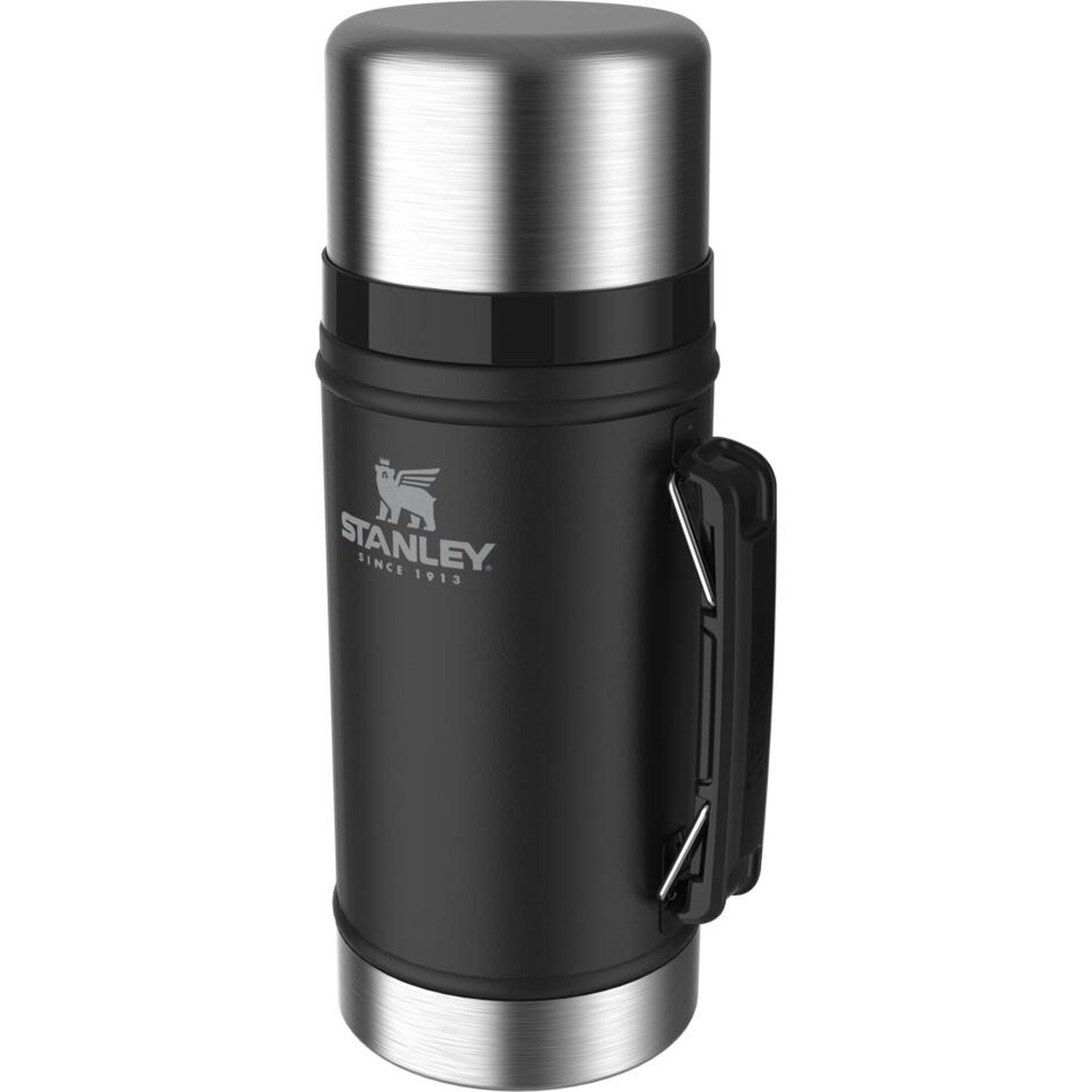 Boîte Alimentaire Isotherme Inox 0,94L - Trek - Vélo - Couvercle Qui Sert De Bol