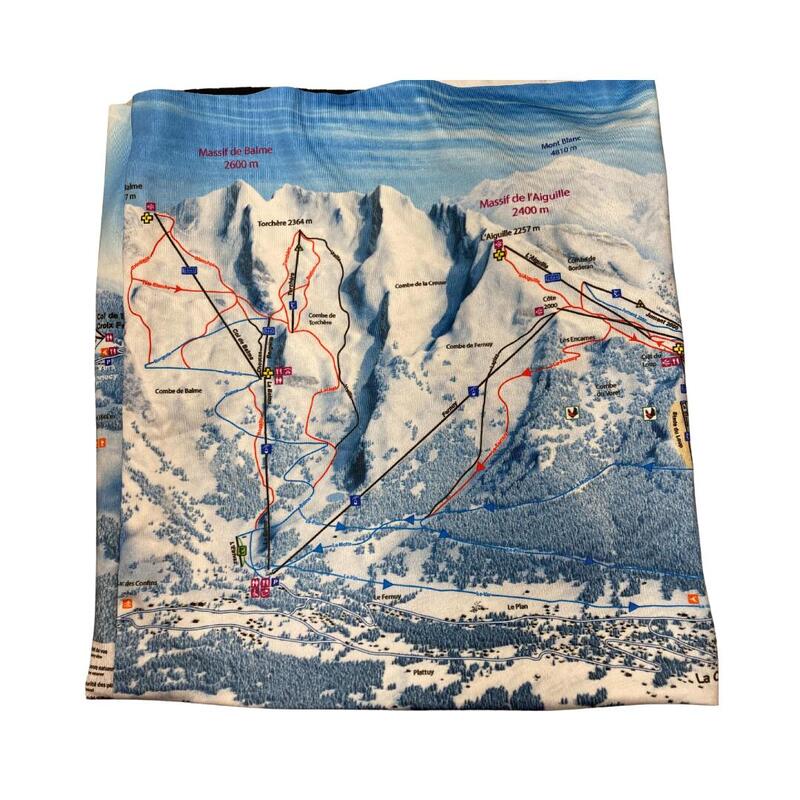 Tour de cou polaire Plan des pistes La Clusaz