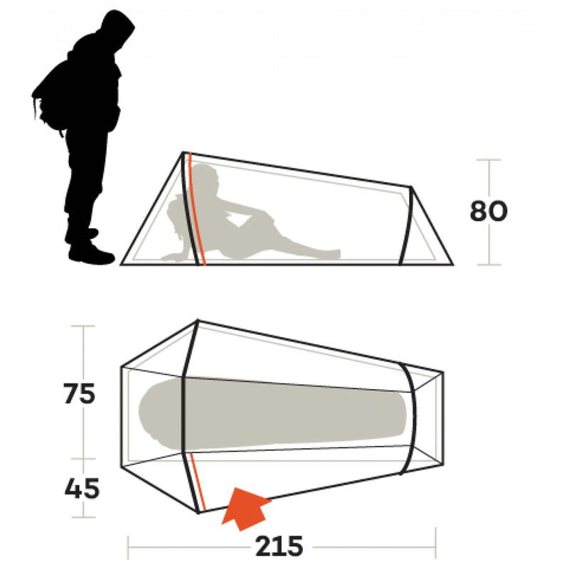 Tenda da trekking Ferrino Lightent 1Pessoa Pro Verde