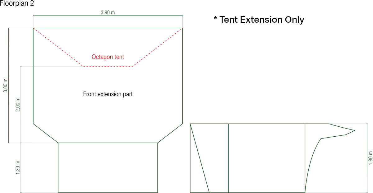 Przedsionek COLEMAN do namiotu Octagon Front Extension 2/7