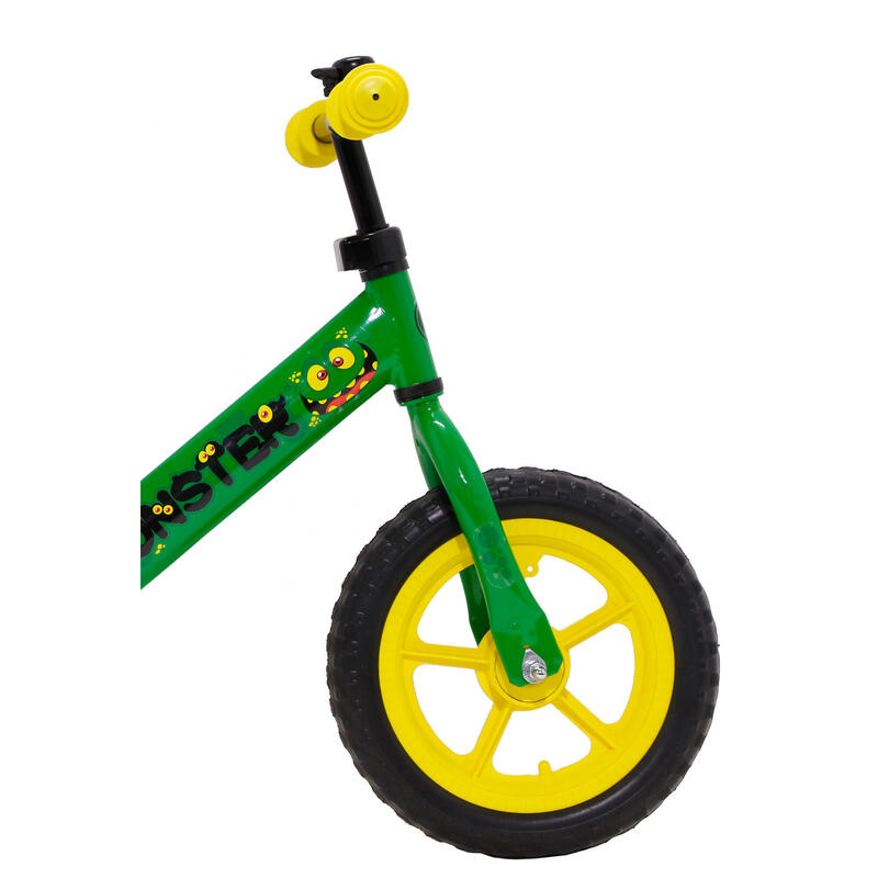 AMIGO Loopfiets met 2 wielen Monster Loopfiets 12 Inch Junior Groen