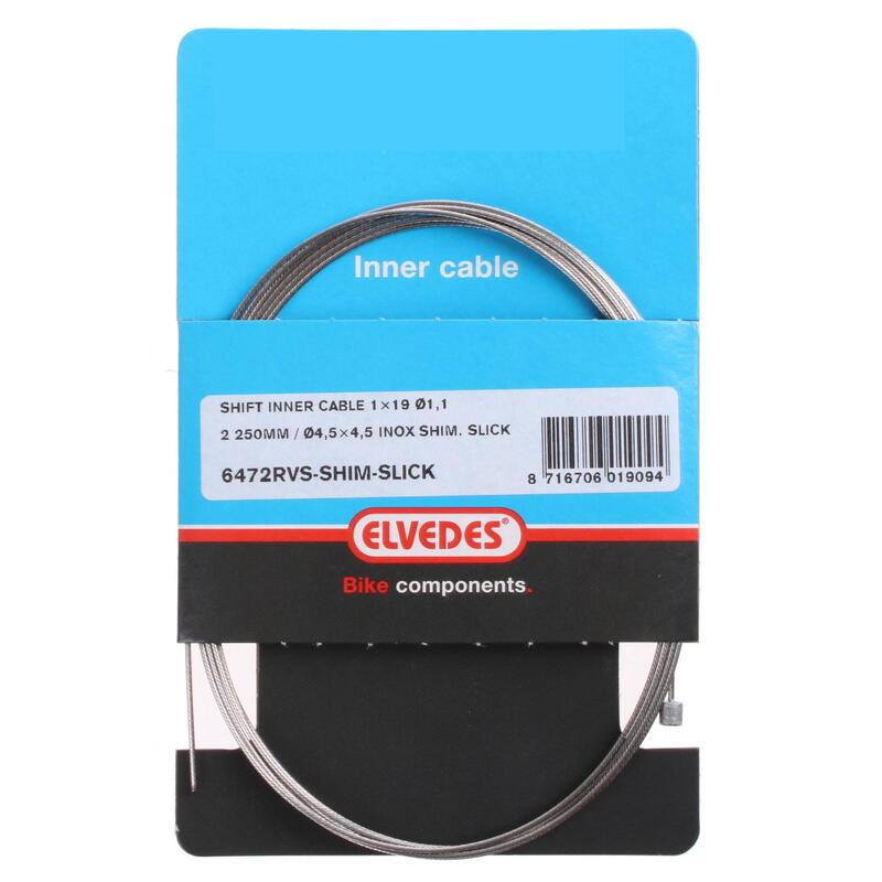 Elvedes câble intérieur de déplacement Shimano 2,25 m 1,1 mm argent