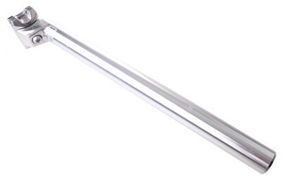 Vwp zadelpen vast 27.2 x 350 mm aluminium zilver