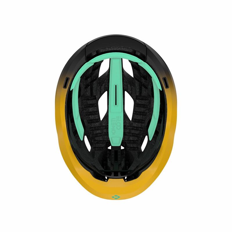 LAZER Rennrad/Gravel-Helm Strada KinetiCore,  Black Maple Yellow