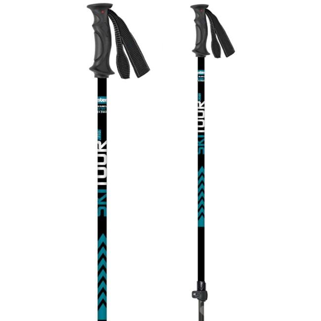 MASTERS SkiTour PRO R állítható botok, 105-140 cm, fekete/kék. Unisex