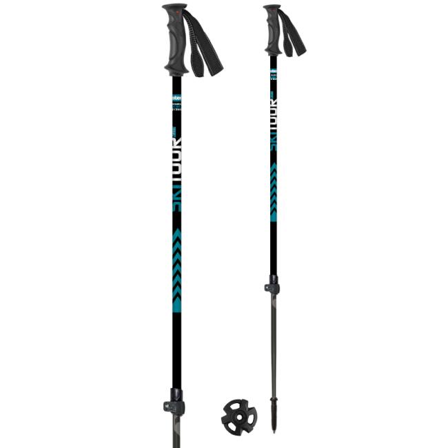 MASTERS SkiTour PRO R állítható botok, 105-140 cm, fekete/kék. Unisex