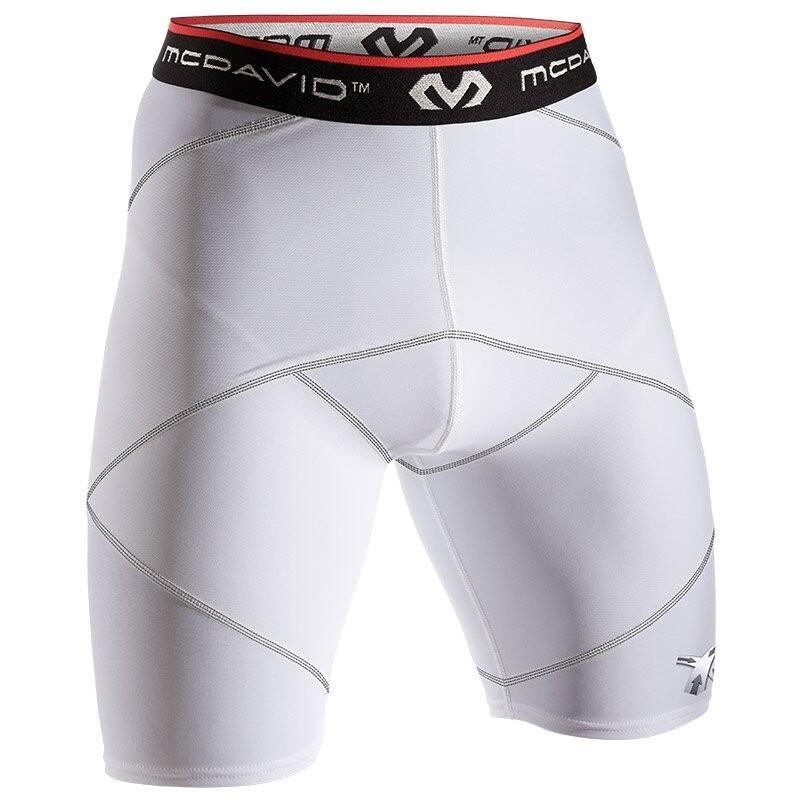 MCDAVID Shorts de Compressão Cross McDavid Branco