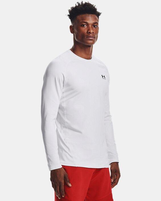 Tricou cu mâneci lungi Lycra ColdGear® Under Armour Alb