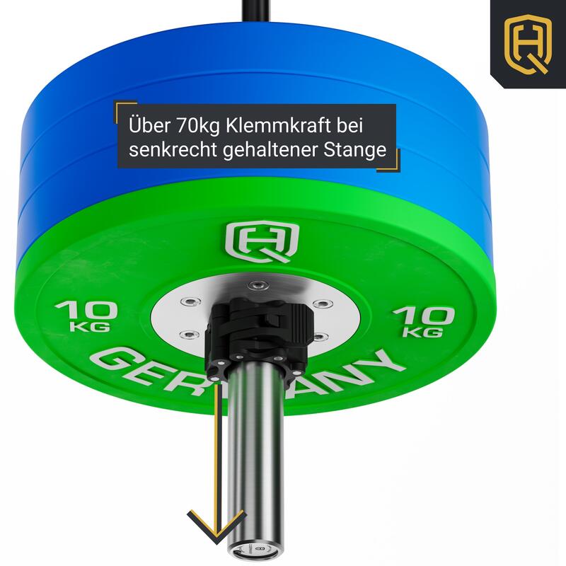 HQ Germany® Hantelverschluss 50mm | 2 Stück | Magnetischer Schnellverschluss