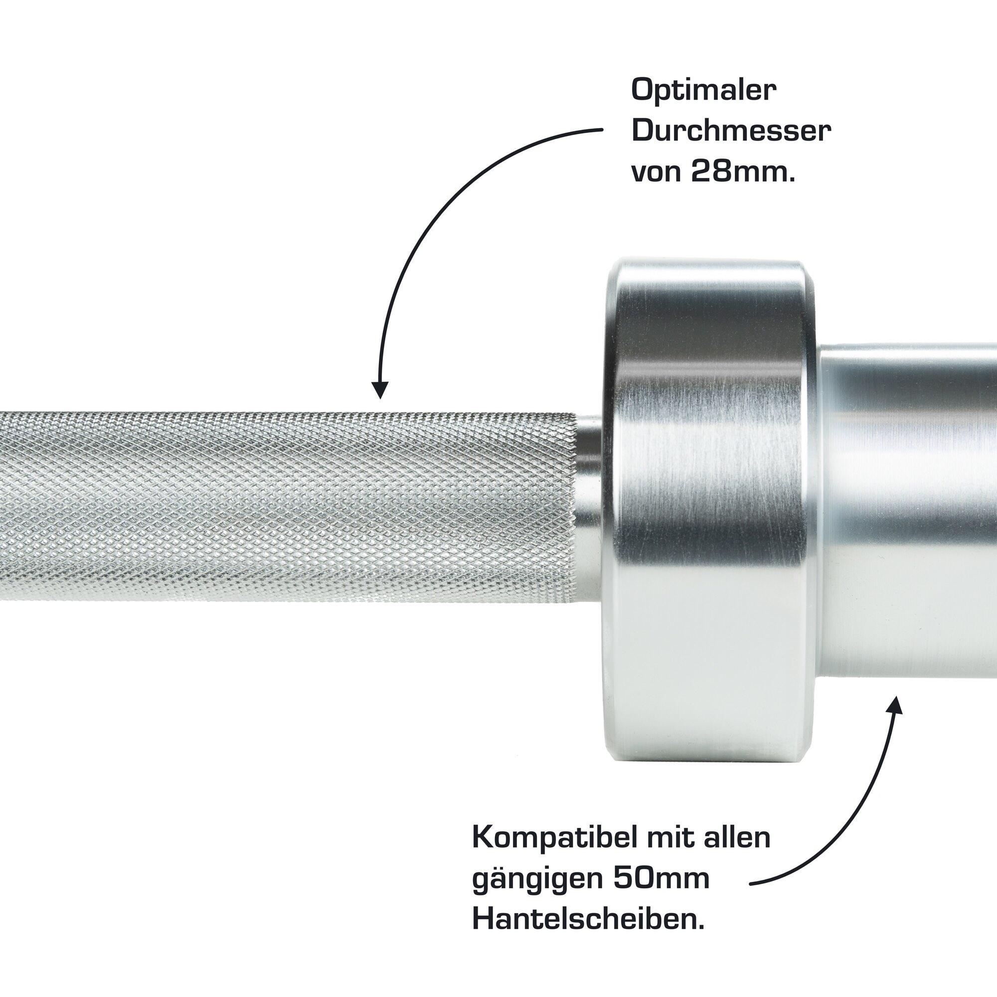 HQ Germany® Olympia Langhantelstange 50mm | Allrounder Langhantel | Men/Women 4/7