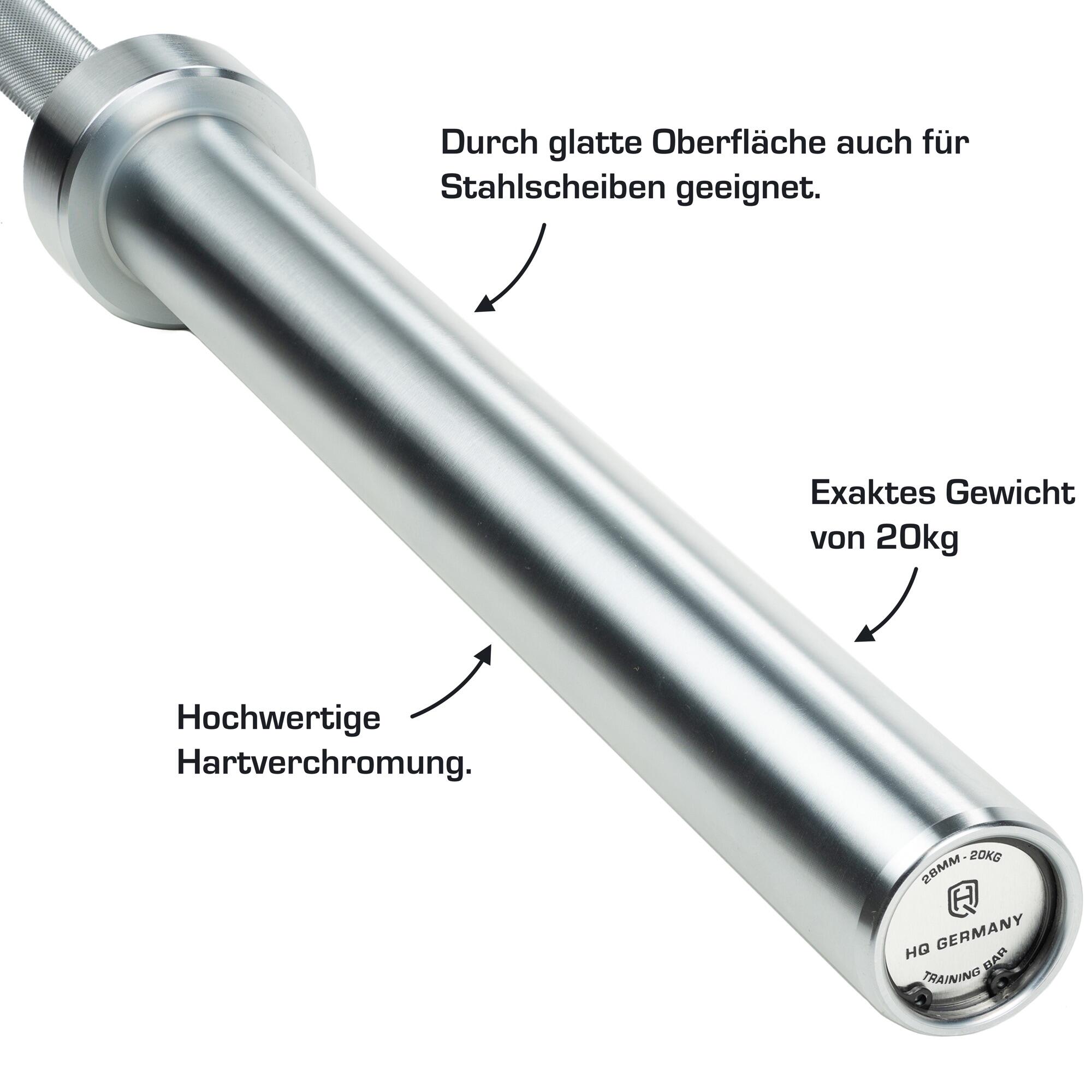 HQ Germany® Olympia Langhantelstange 50mm | Allrounder Langhantel | Men/Women 2/7