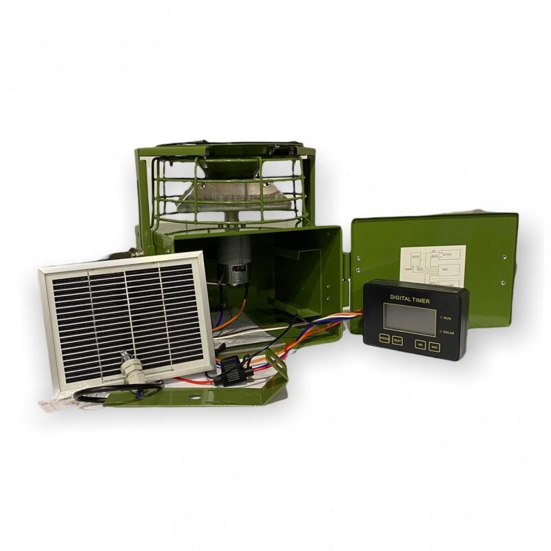 Distributeur de nourriture Huntera FeedPro M2 12V avec panneau solaire 5/5