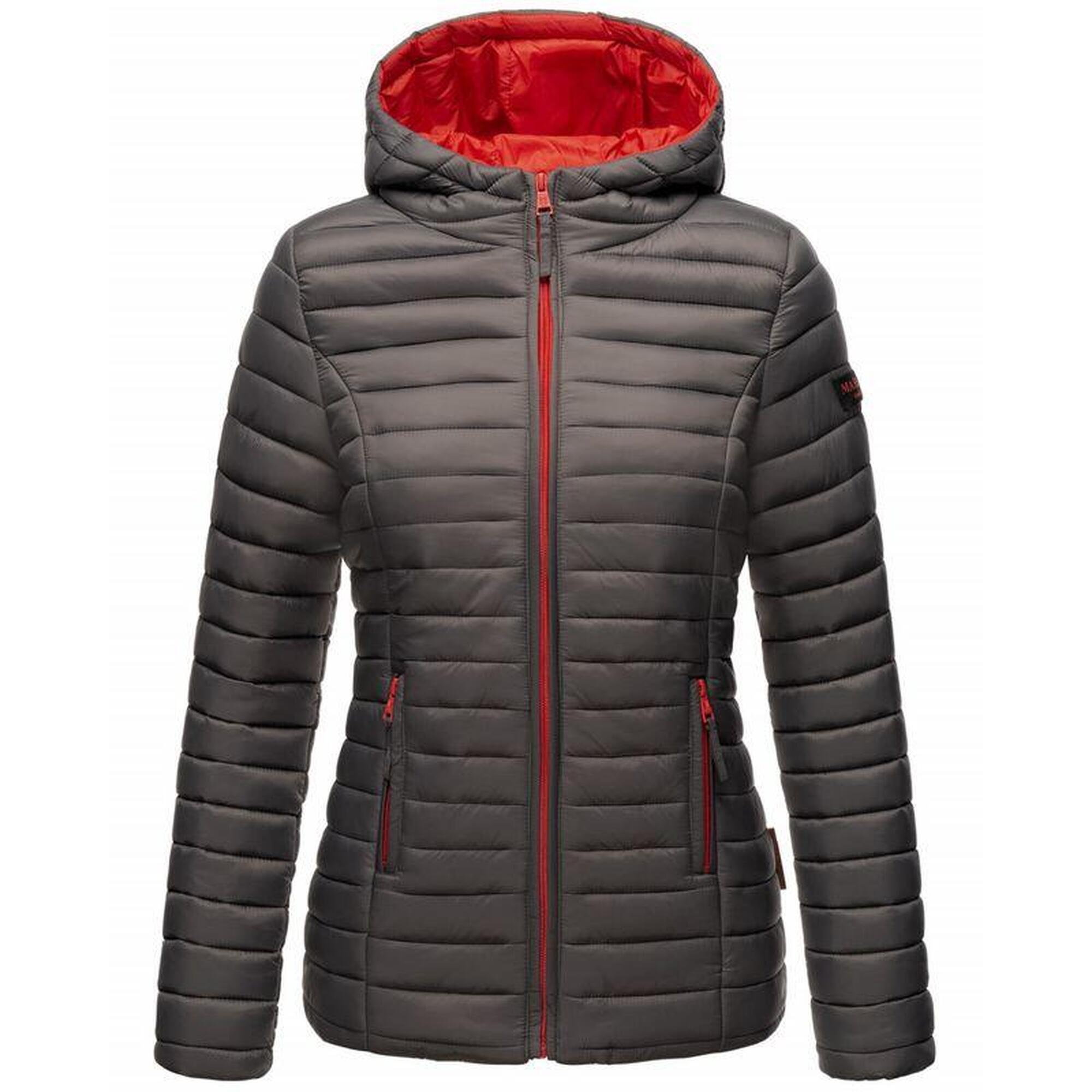 Veste D'hiver Matelassée Femme MARIKOO - Capuche, Coupe Droite, Tailles XS à XXL