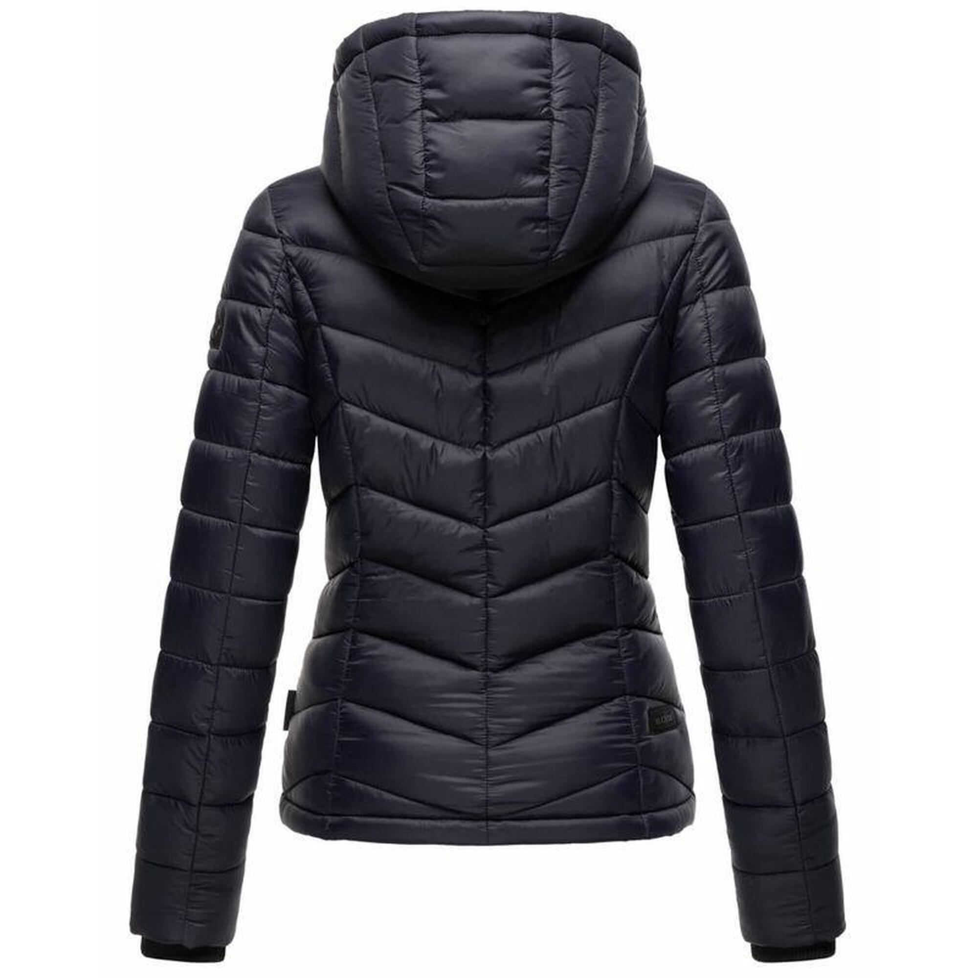 MARIKOO B376 Winterjas voor dames, parka met teddyvoering, 3XL