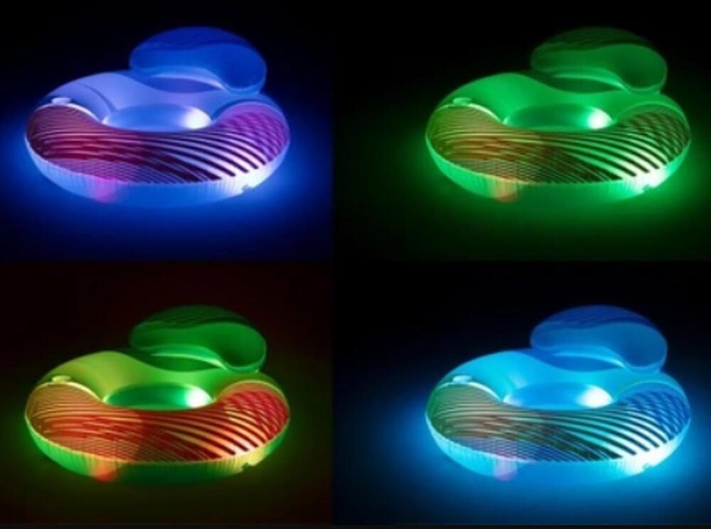 BESTWAY Bouée avec dossier et lumière LED Swim Bright 118 x 117 cm 7/7