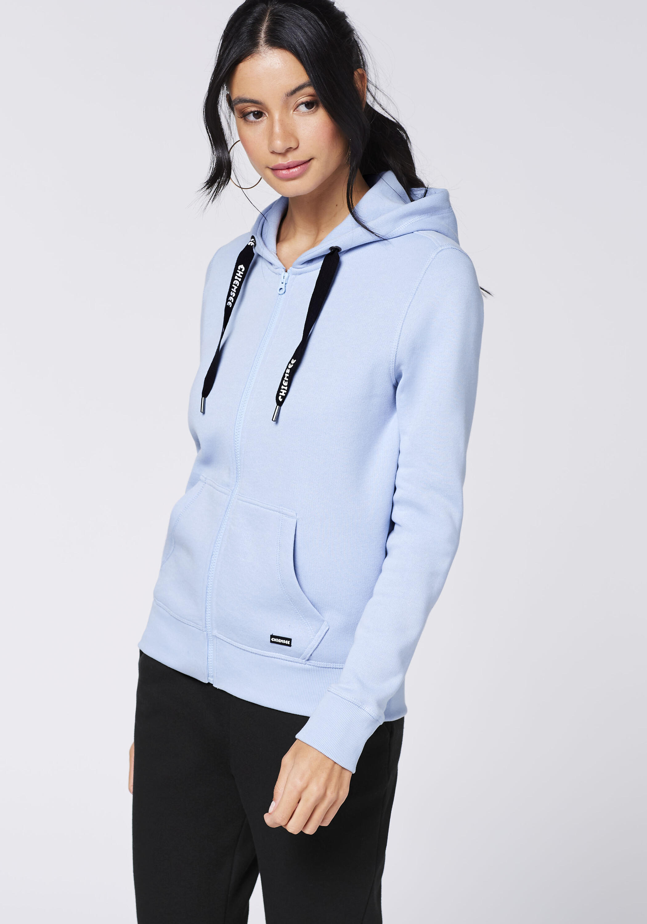 Sweatjacke mit Kapuze und Logo-Band 6/7