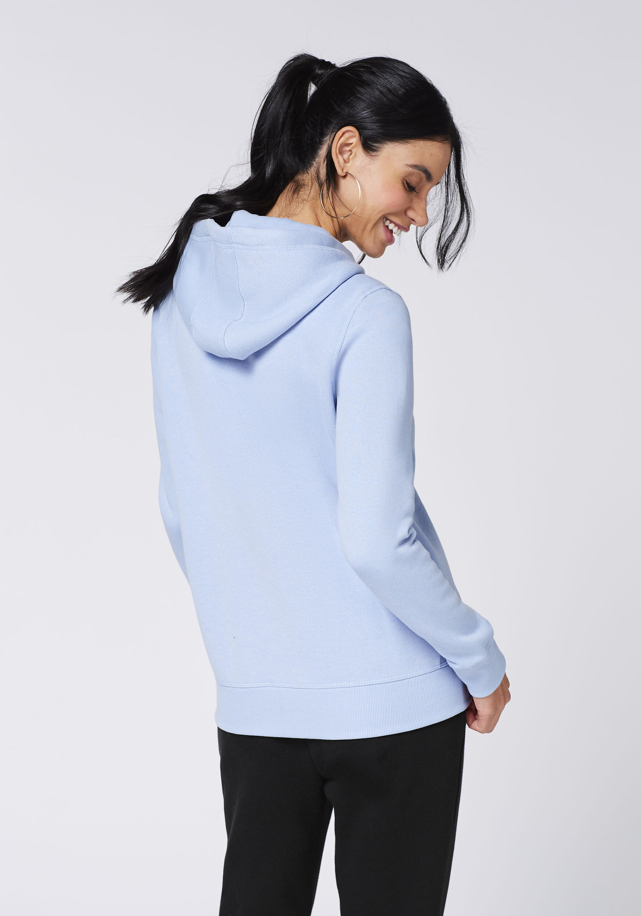 Sweatjacke mit Kapuze und Logo-Band 4/7