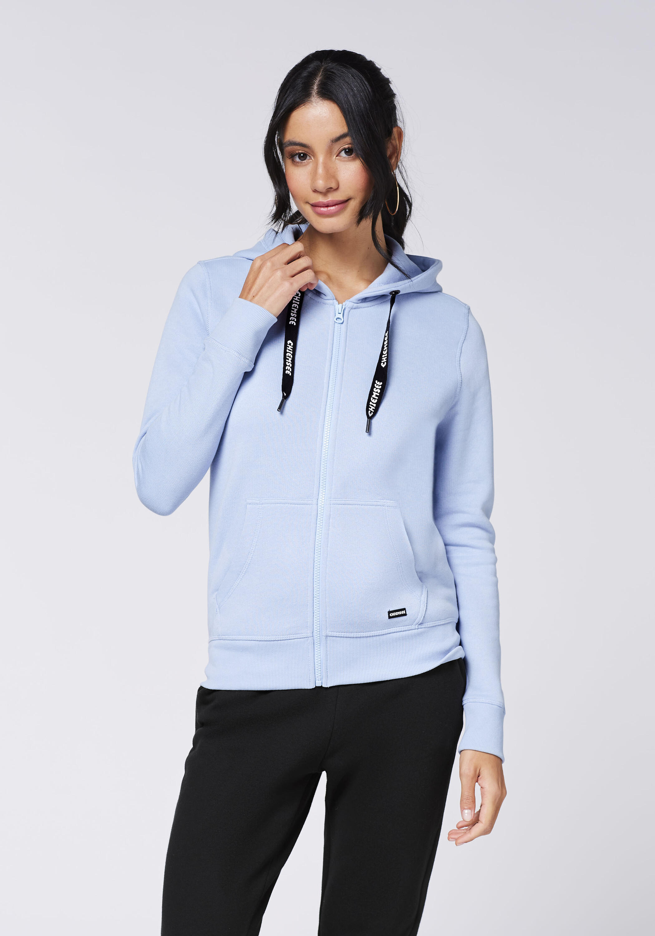 Sweatjacke mit Kapuze und Logo-Band 3/7