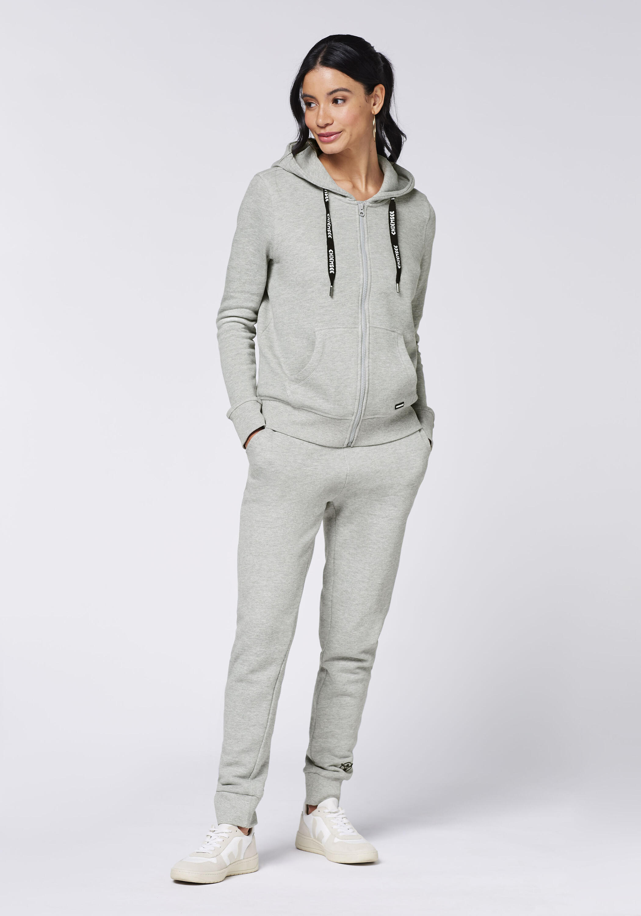 Sweatjacke mit Kapuze und Logo-Band 5/7