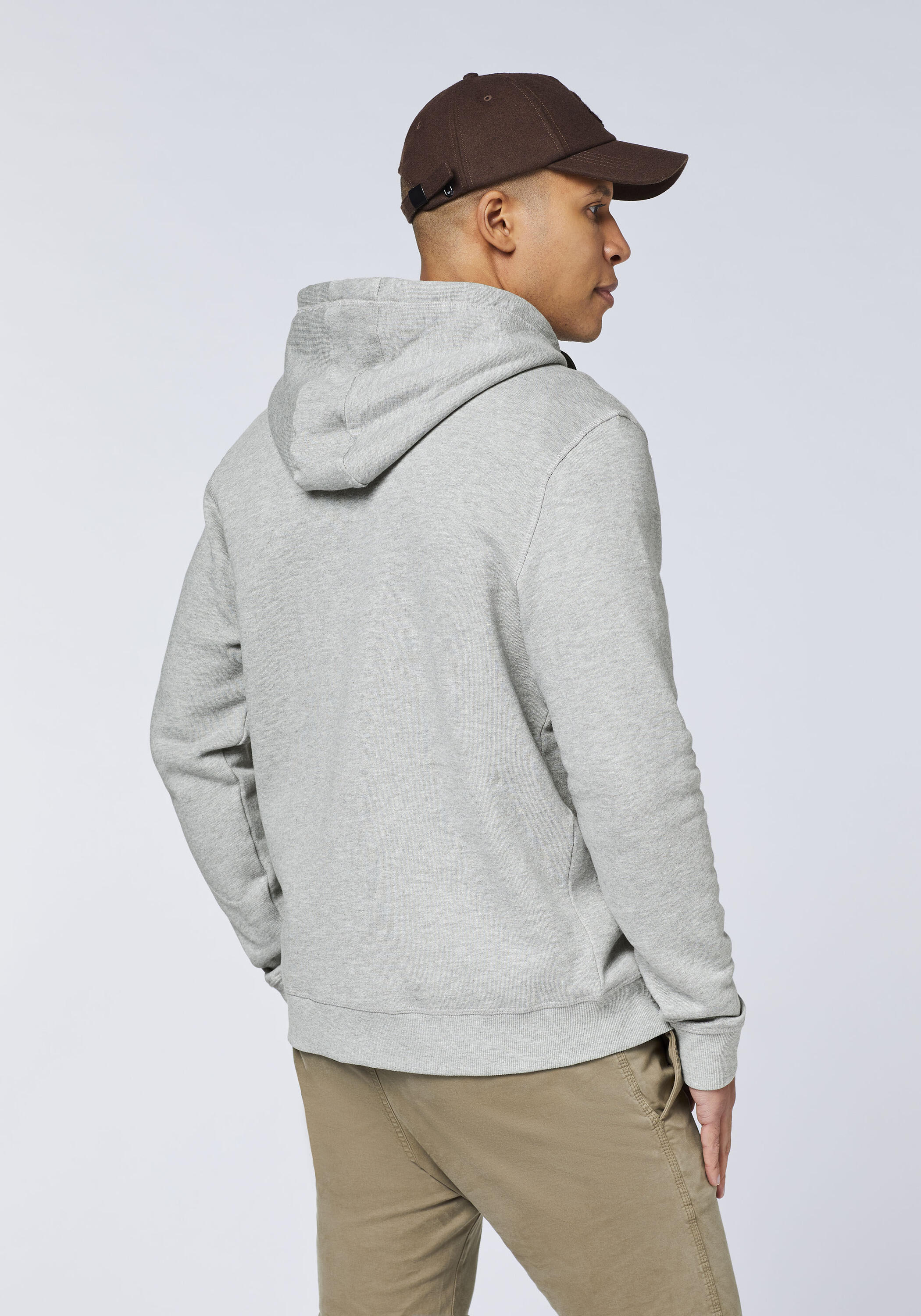 Sweatjacke mit Kapuze und Label-Symbol am Ärmel 4/7