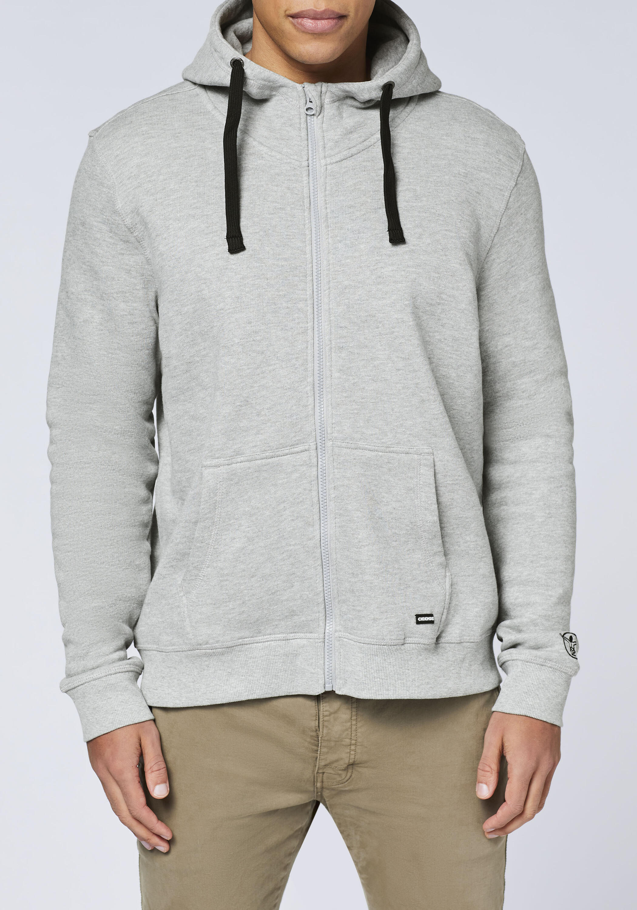 Sweatjacke mit Kapuze und Label-Symbol am Ärmel 7/7