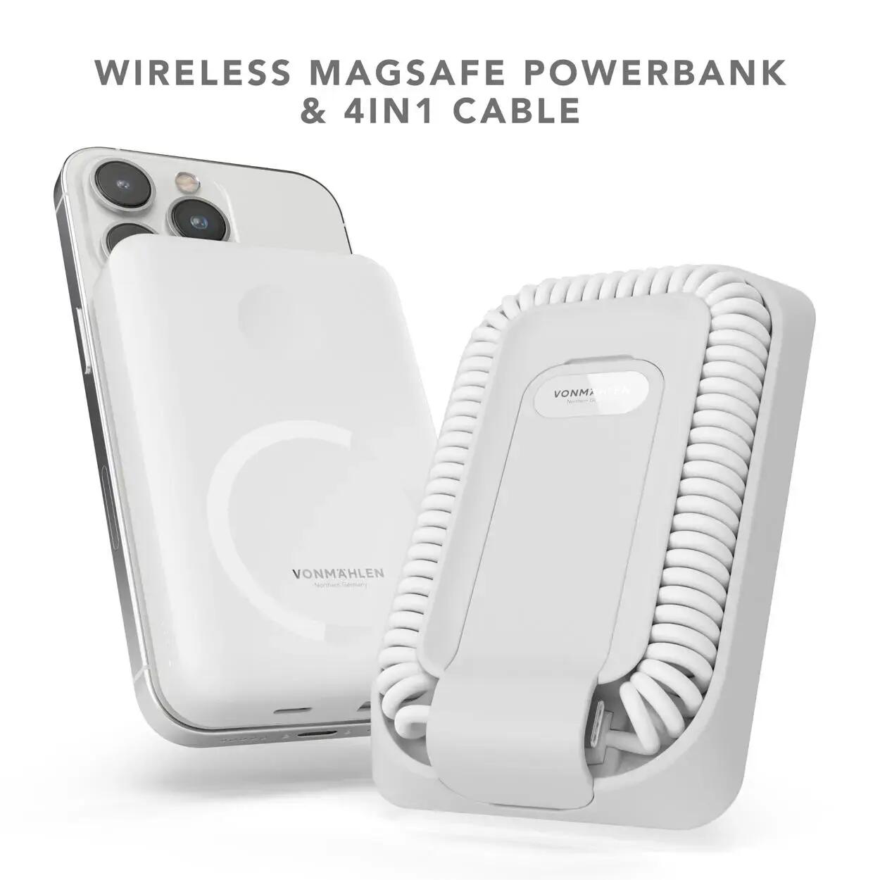 Cabo + Powerbank Vonmaehlen Allroundo Pro MagSafe 10.000 mAh preto 3/7