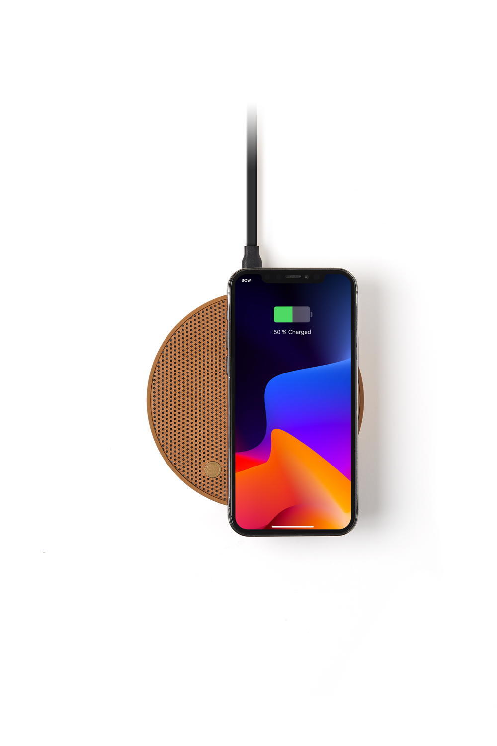 Carregador Qi + Coluna Som Lexon Oslo Energy+ castanho 3/7