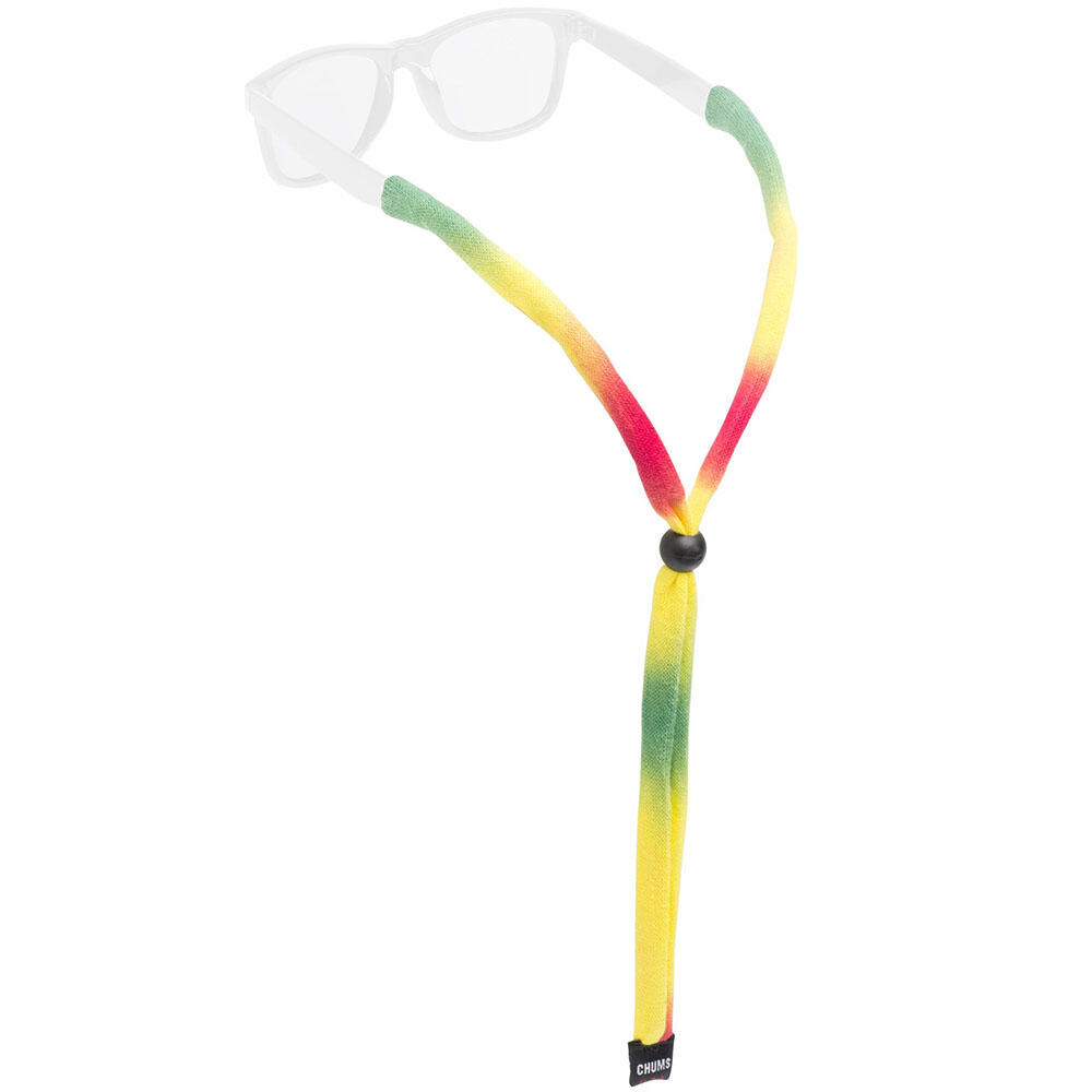 CHUMS Standard End Eyewear Retainer - Rasta Tie-Dye