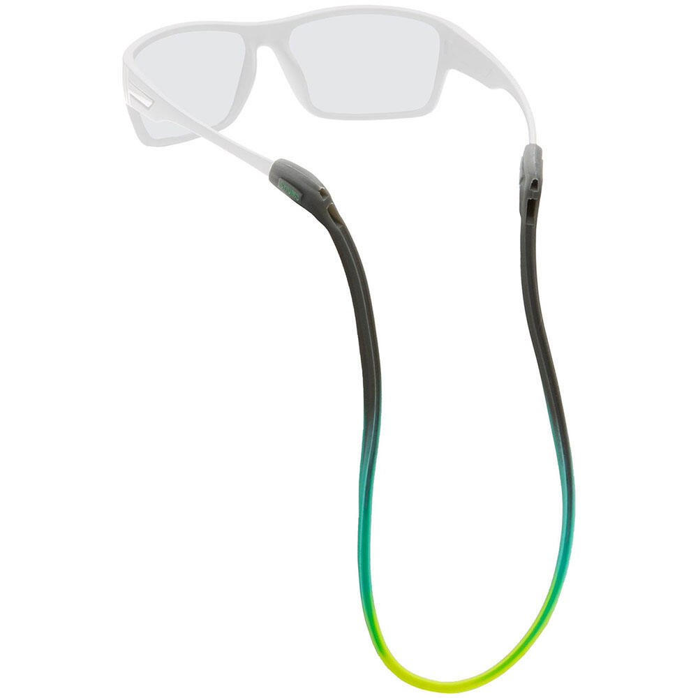 CHUMS Switchback Silicone Eyewear Retainer - Grey/Aqua/Yellow