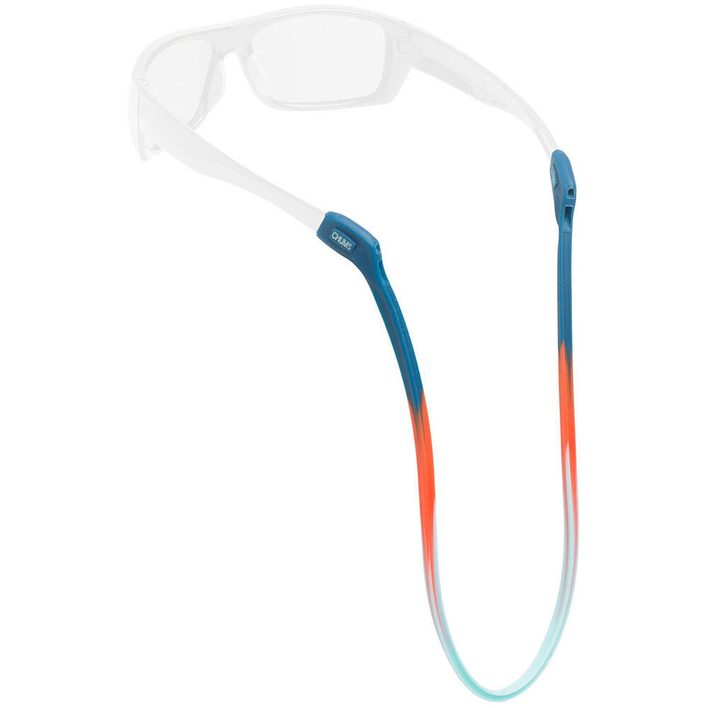 CHUMS Switchback Silicone Eyewear Retainer - Dark Blue/Coral/Aqua