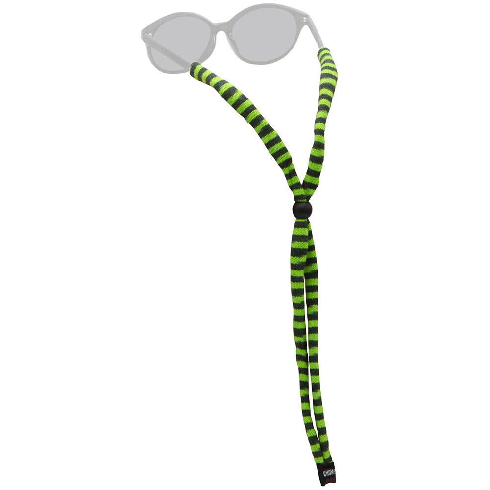 CHUMS Standard End Eyewear Retainer - EV Green/Forest Stripe