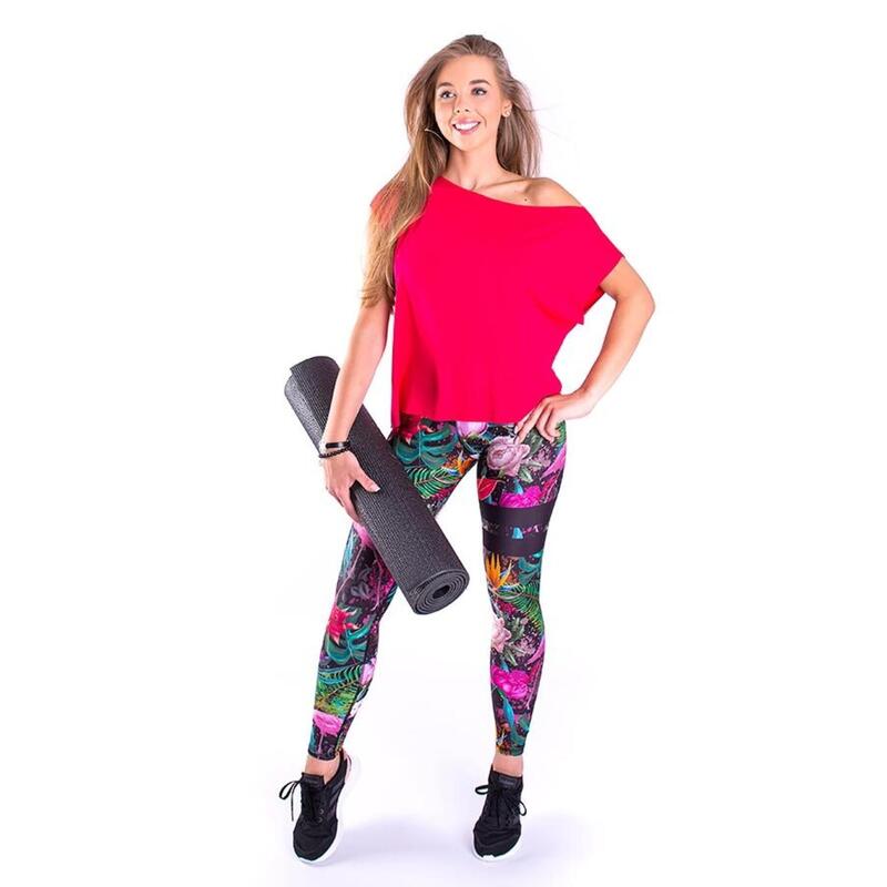 Kolorowe legginsy sportowe z wysokim stanem damskie 2skin FUSION