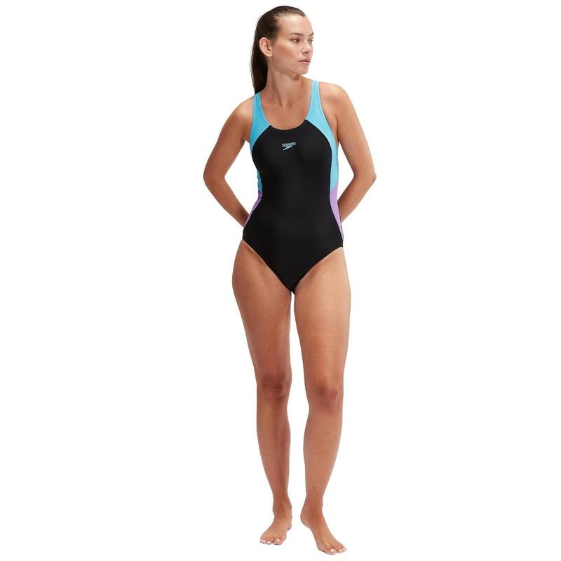 Costume da bagno donna a 1 pezzo Speedo Eco Colourblock Splice Muscleb