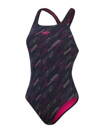 Maillot de bain femme Speedo HyperBoom Allover Medalist Noir/rose