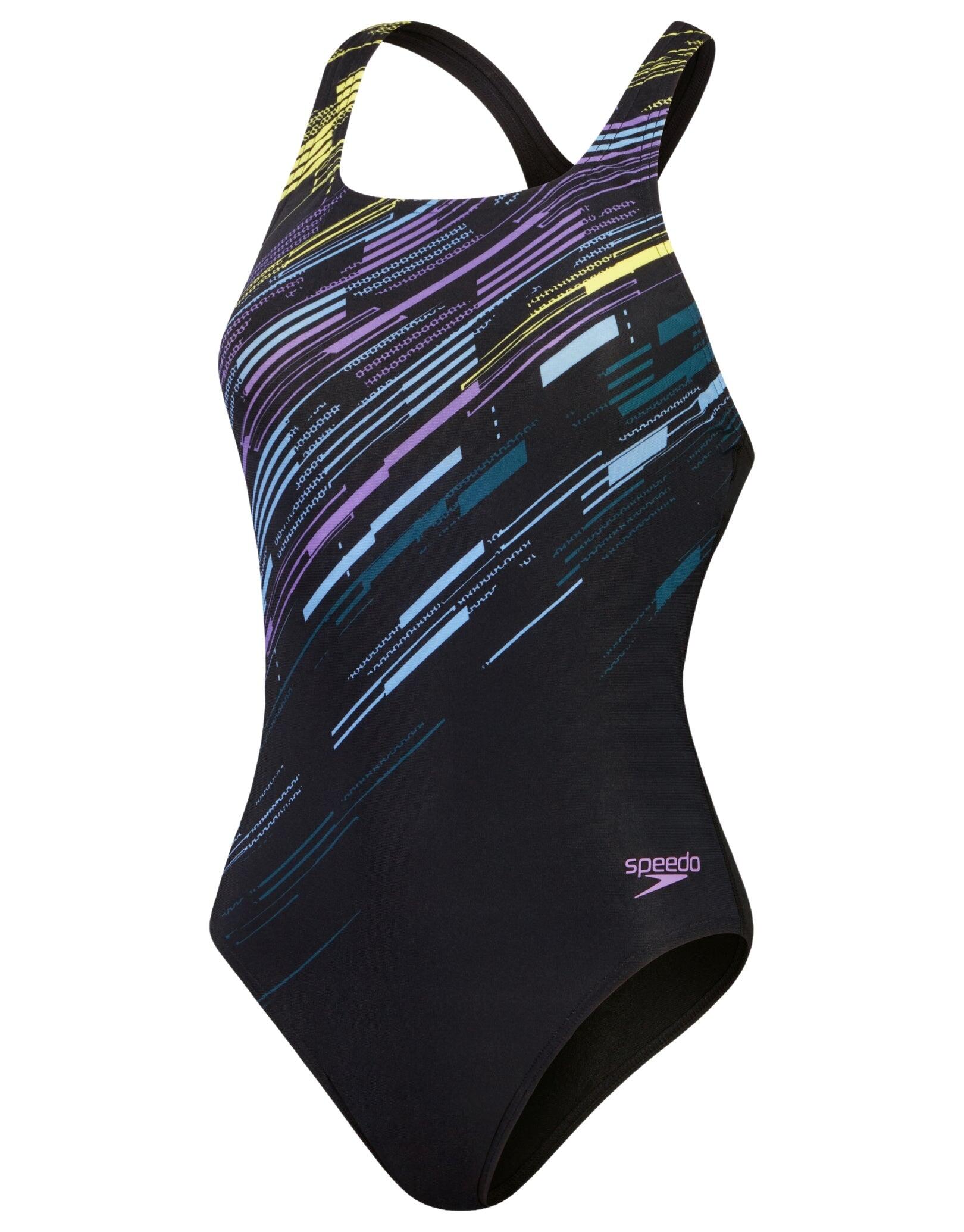 SPEEDO SPEEDO Vêtements de natation ECO+M DIG PRINT MEDALIST BLA/PUR  Femmes 5/7