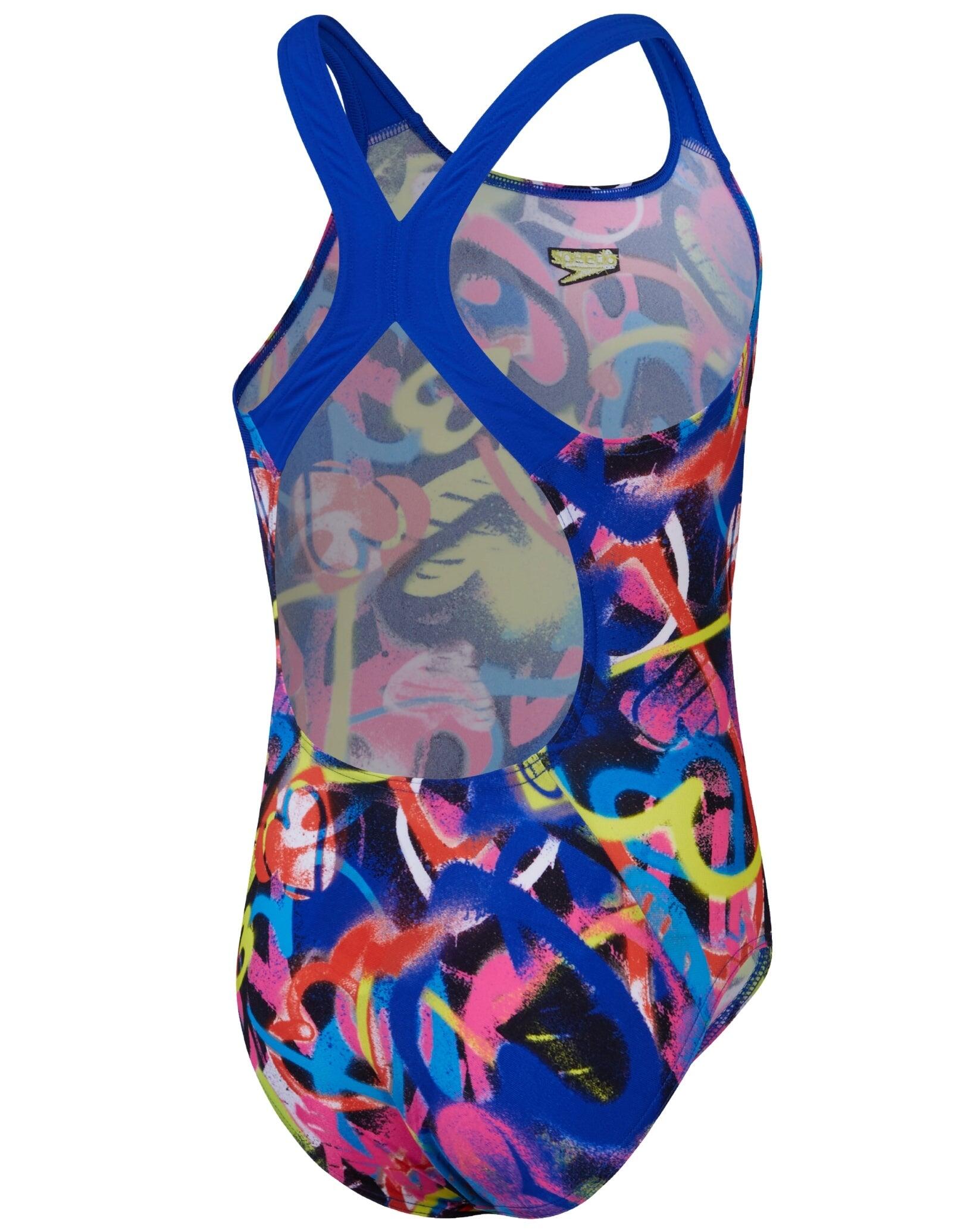 Maillot de bain 1 pièce fille Speedo Digital Allover Powerback 2/5