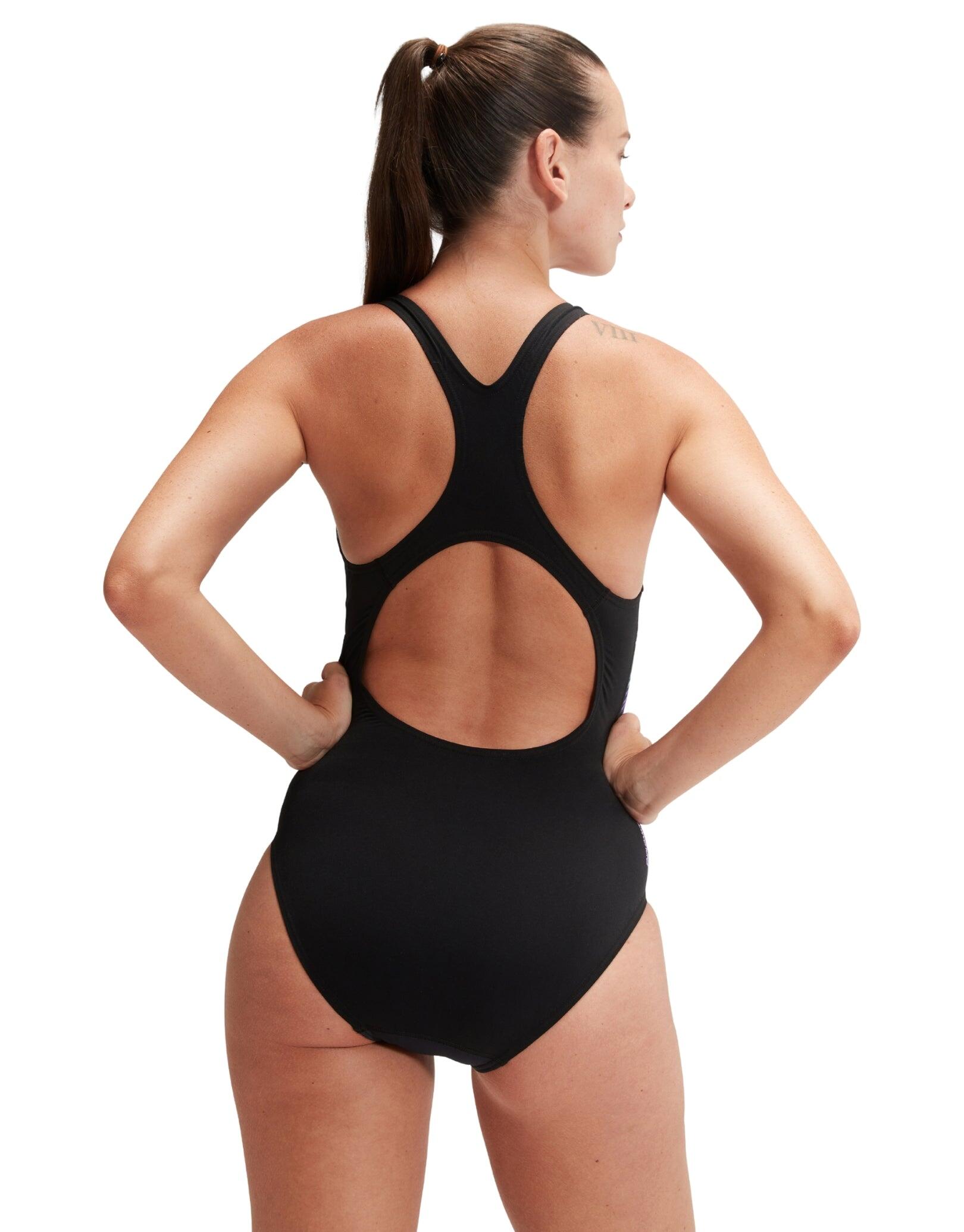 SPEEDO SPEEDO Vêtements de natation ECO+M DIG PRINT MEDALIST BLA/PUR  Femmes 2/7