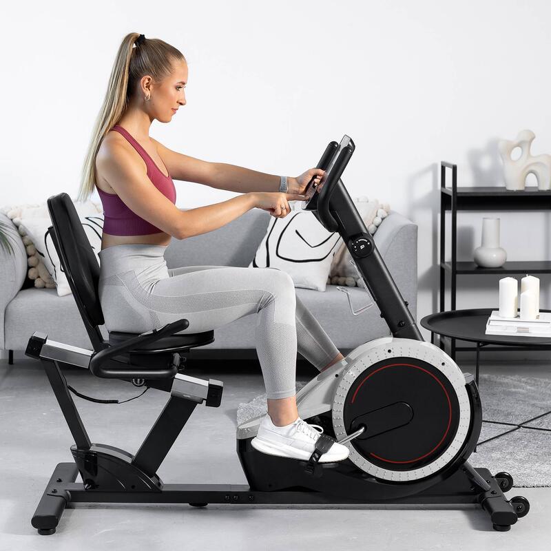 Rower stacjonarny treningowy leżący Hop-Sport Pulse