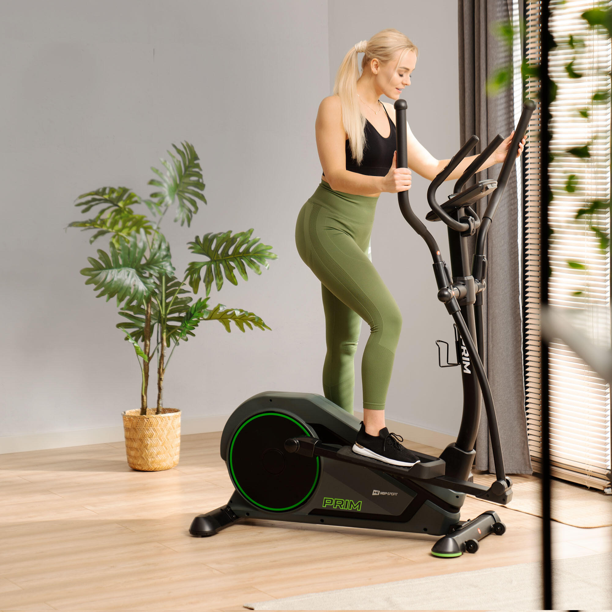 Vélo elliptique électromagnétique connecté Hop-Sport HS-120C Prim 2/7