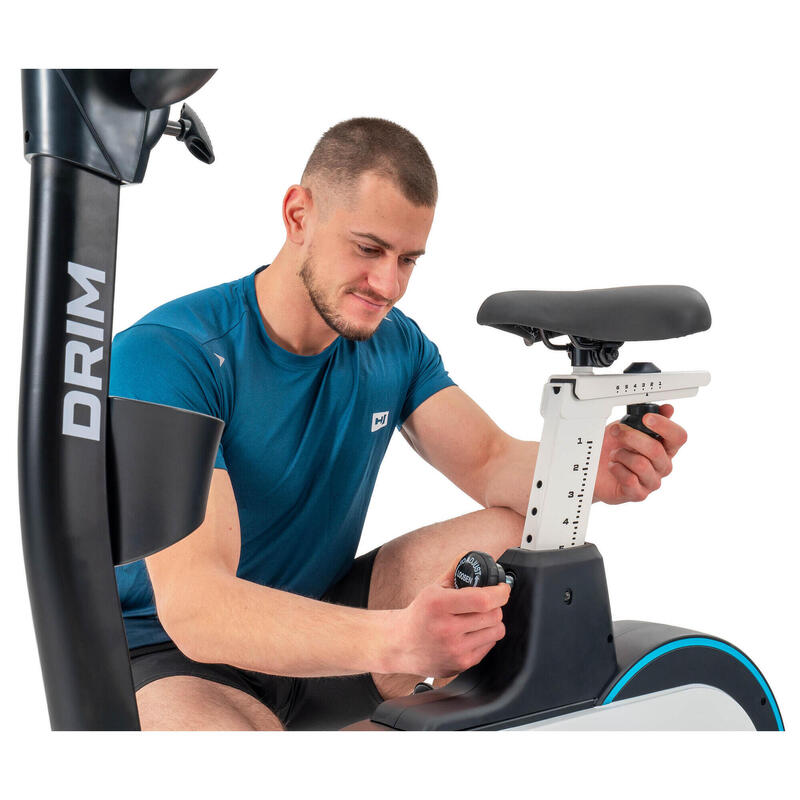 Rower stacjonarny treningowy elektryczno-magnetyczny Hop-Sport Drim z matą