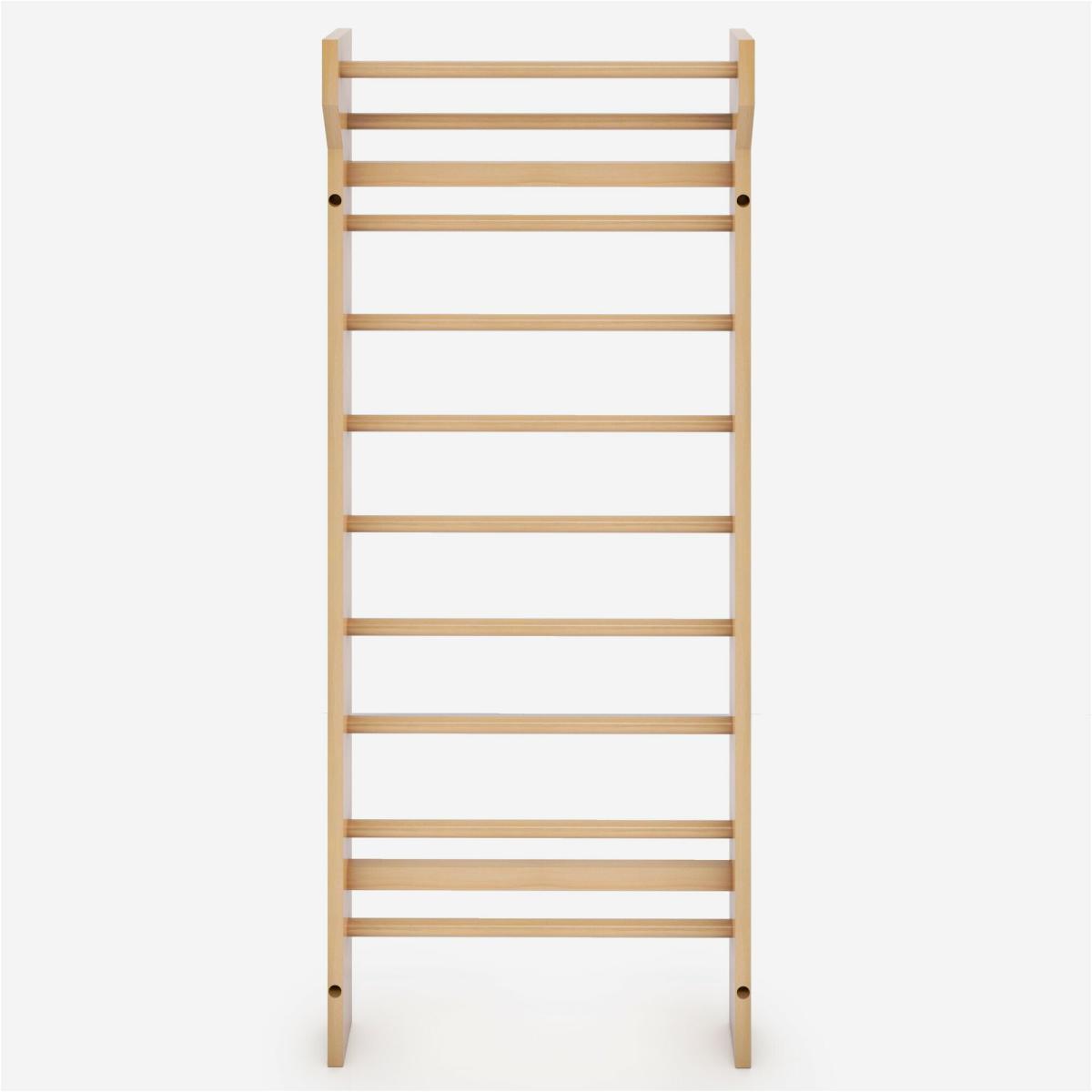 ESPALIER SIMPLE EN BOIS VERNIS | MUSCULATION ET RÉEDUCATION 7/7