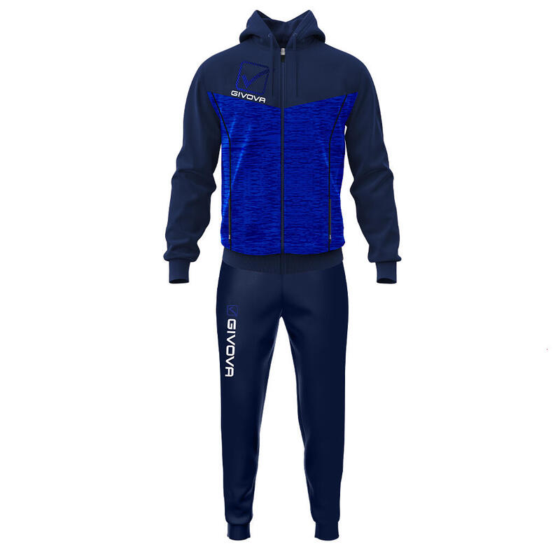 Trening Givova Visa cu glugă, bleumarin/albastru, XL