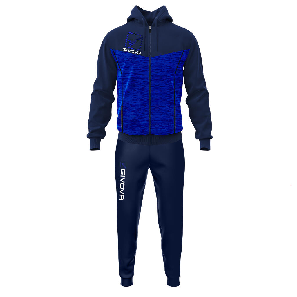 Hooded fleece trainingspak Givova Visa 2/3